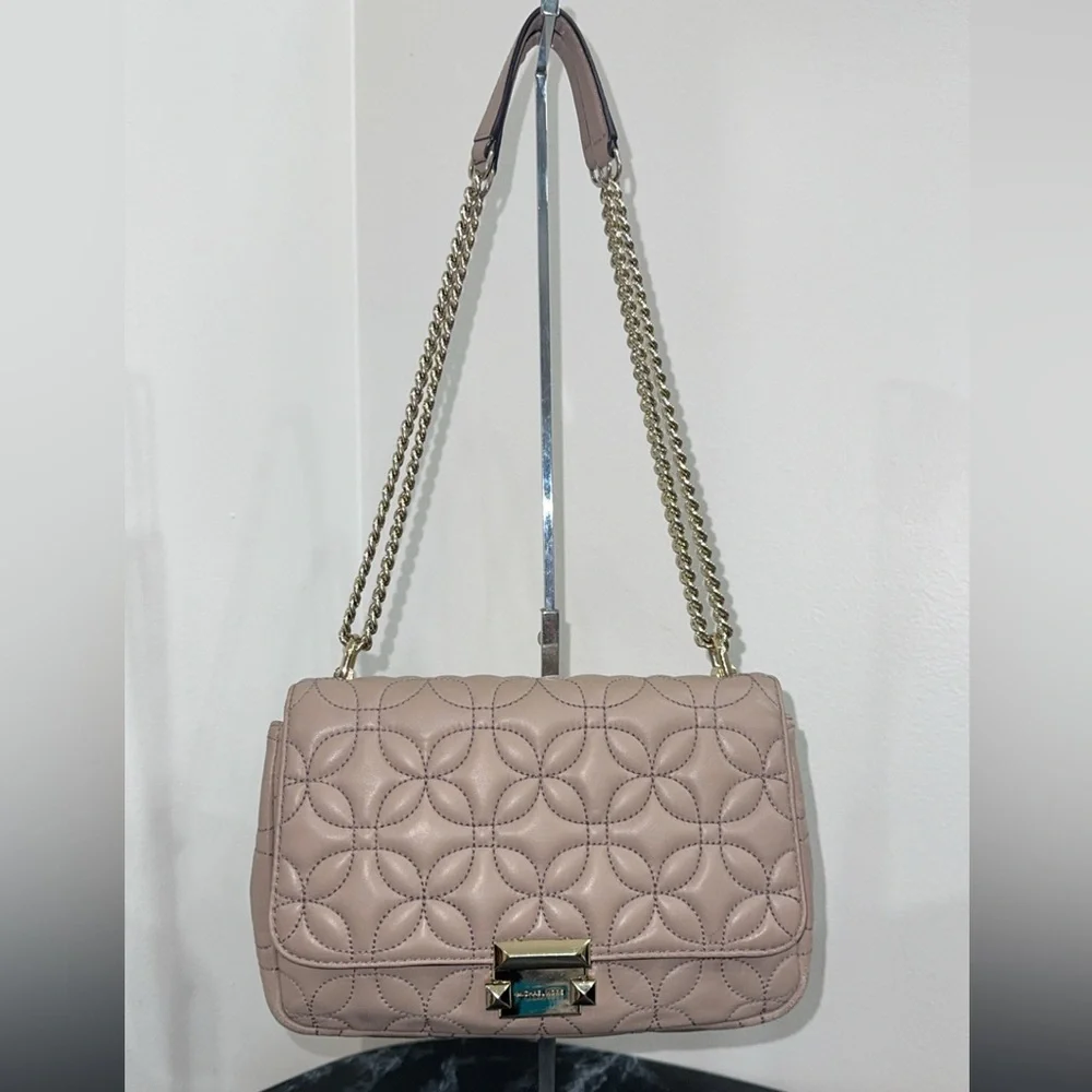 Michael Kors Sloan Large Quilted Chain Shoulder Bag AUTHENTIC - Picture 2 of 14